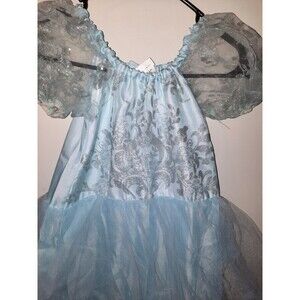 Girls Size 7-8 Light Blue Costume Sparkly princess